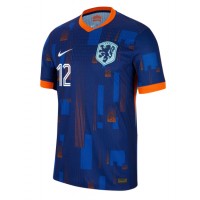 Dres Holandsko Jeremie Frimpong #12 Preč ME 2024 Krátky Rukáv